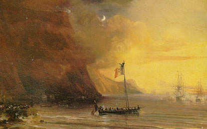 Перевоз праха Наполеона I во Францию с острова 
				Святой Елены в 1840 году. 