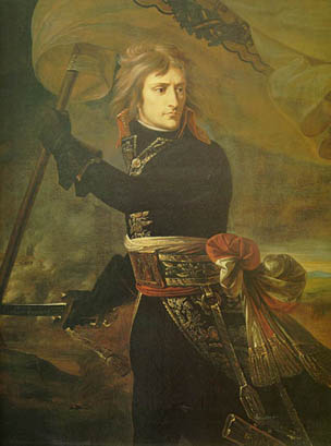 Наполеон Бонапарт на Аркольском-мосту.
